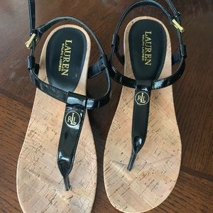 Black Ralph Lauren wedges